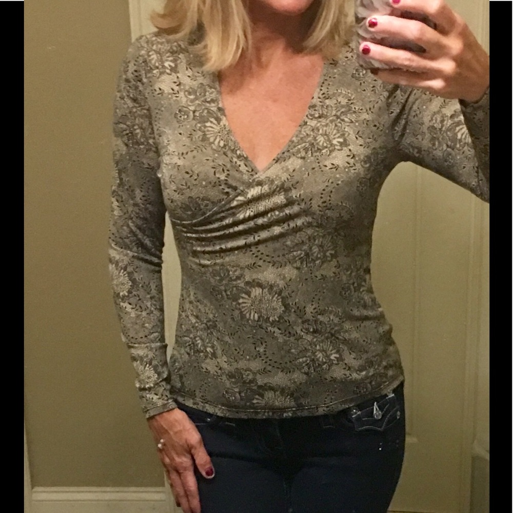 ⭐️Ann Taylor new paisley polyester top size sp